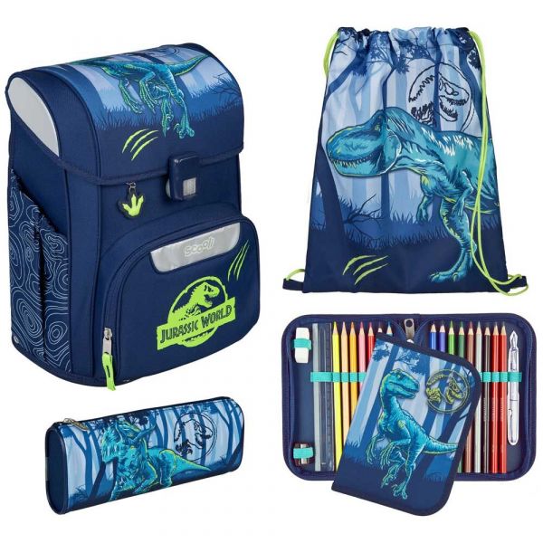 Scooli EasyStart Schulranzen "Jurassic World", 5tlg.
