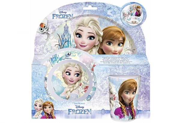Kinder-Geschirrset "Frozen", 3 tlg.