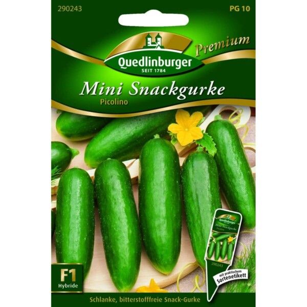 Quedlinburger Saatgut Mini Snackgurke Picolino Samen - 290243
