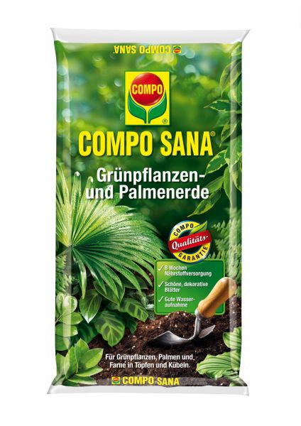 Compo Erden COMPO SANA Grünpflanzen- & Palmenerde, 5 l