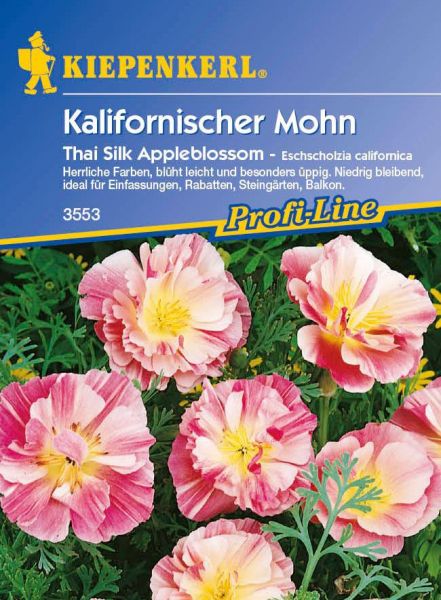 Kiepenkerl Kalifornischer Mohn Thai Silk Appleblossom - Eschscholzia californica
