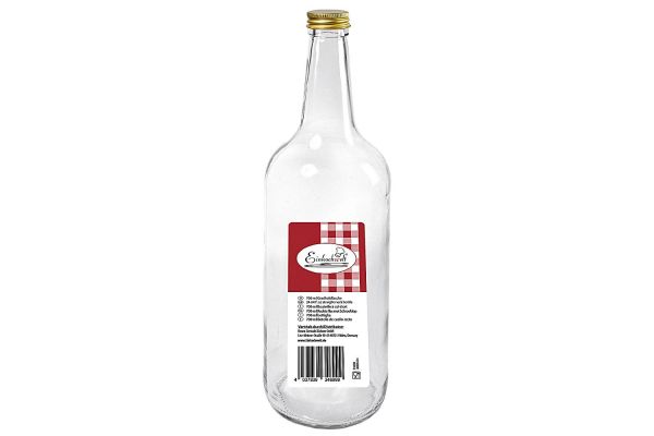 Gradhalsflasche 700 ml mit 28 mm PP-Verschluss
