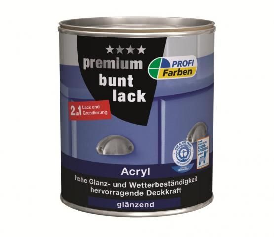 PROFI Acryl Premium Buntlack, glänzend, 125 ml, Cremeweiss, RAL 9001