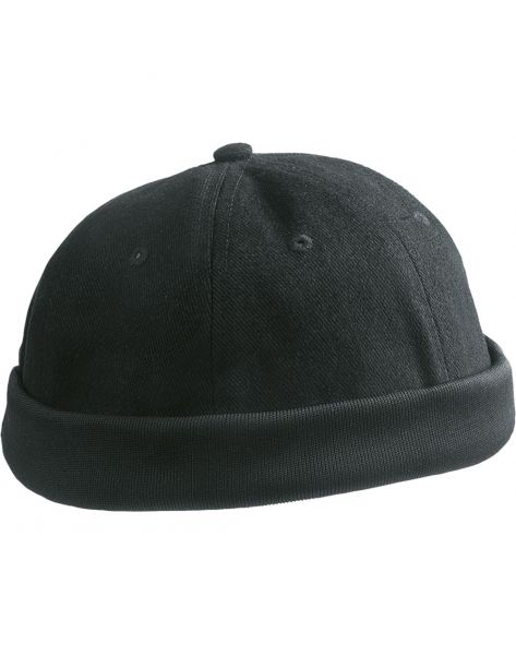 Rollmütze, schwarz