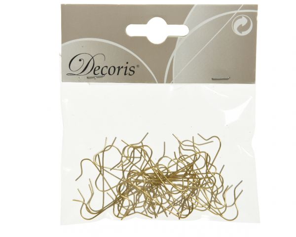 Kugelaufhänger, 50 Stück, gold