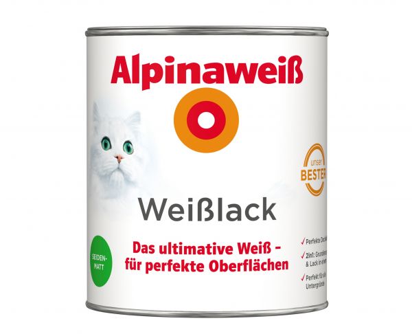 Alpinaweiß Weißlack seidenmatt