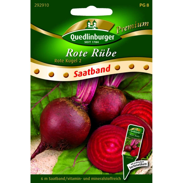 Quedlinburger Saatgut Rote Rübe Rote Kugel 2 - 292910