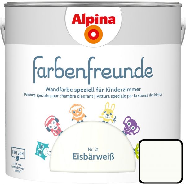 Alpina Farbenfreunde Nr. 21 Eisbärweiß, 2,5 L