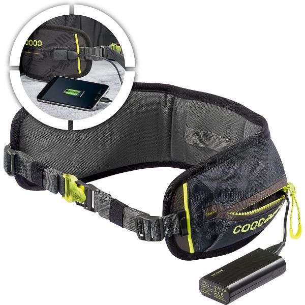 Coocazoo Hüftgurt TecCheck mit Power Pack, Black