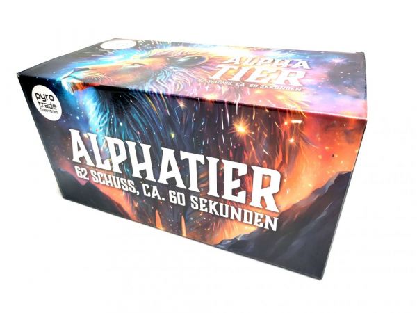 Alphatier Pyrotrade, 62 Schuss Verbund-Batterie