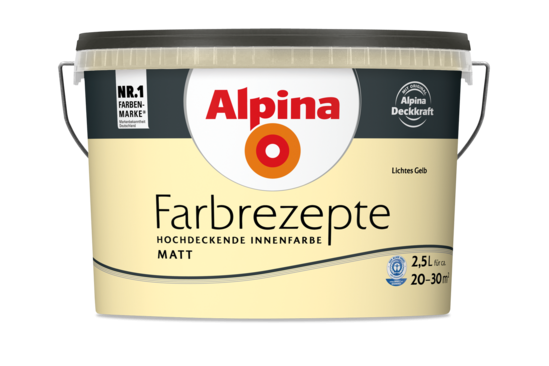 Alpina Farbrezepte "Lichtes Gelb"