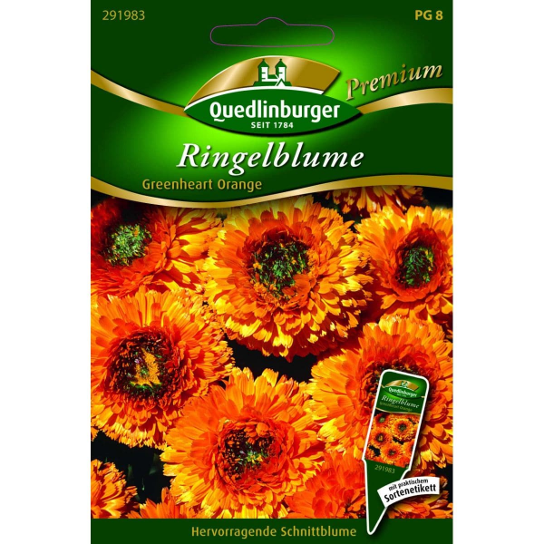 Quedlinburger Saatgut Ringelblume Greenheart Orange - 291983