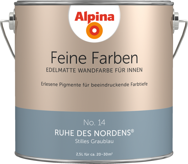 Alpina Feine Farben No. 14 „RUHE DES NORDENS“ - Stilles Graublau