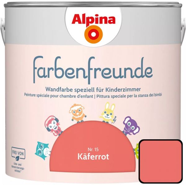 Alpina Farbenfreunde Nr. 15 Käferrot, 2,5 L
