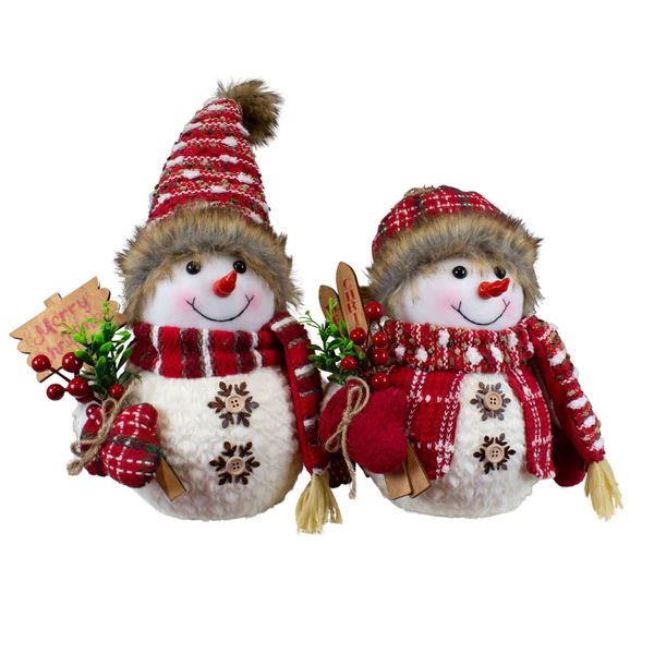 Schneemann, stehend, 31 cm, 2 Designs