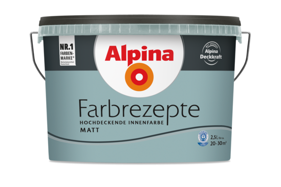 Alpina Farbrezepte "Gletscherblau"