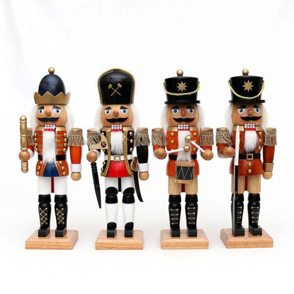 Sigro Holz Nussknacker edel groß, 4-fach sortiert