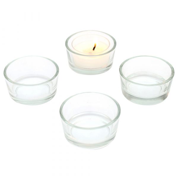 SIGRO Glas Teelichthalter, klar