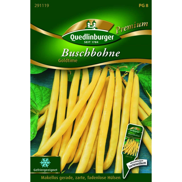 Quedlinburger Saatgut Buschbohnen Goldtime - 291119