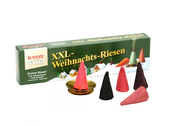 Sigro KNOX "XXL-Weihnachtsriesen" 5er Pack mit Glimmschale