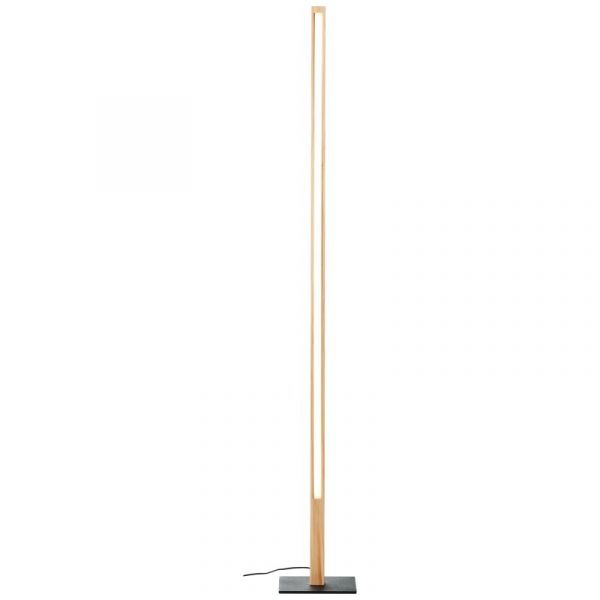 Arion LED Stehleuchte, Höhe 120 cm, 14 W, 1400lm, 3000 K, Holz/Schwarz