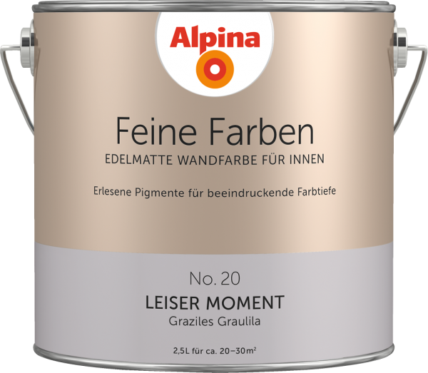 Alpina Feine Farben No. 20 „LEISER MOMENT“ - Graziles Graulila