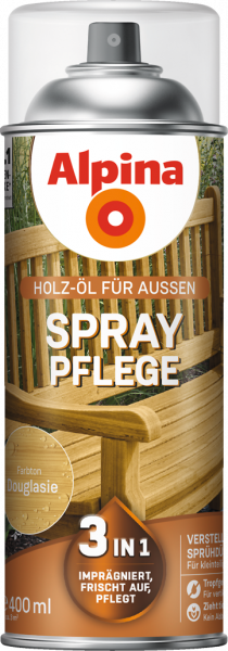 Alpina Spray Pflege "Douglasie", Holz-Öl für Außen, 400 ml