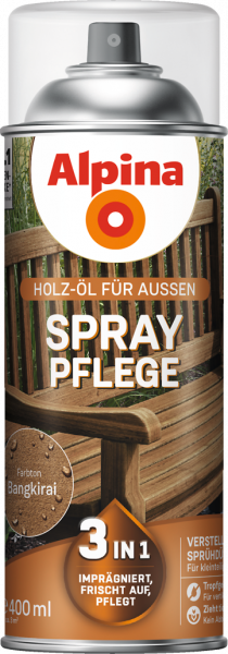 Alpina Spray Pflege "Bangkirai", Holz-Öl für Außen, 400 ml