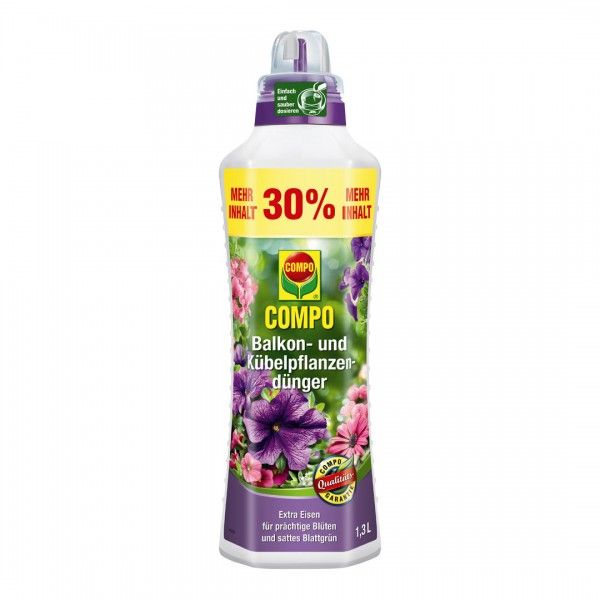 COMPO Balkon- und Kübelpflanzendünger 1,3 L