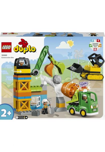 LEGO Duplo Baustelle mit Baufahrzeugen, Licht und Ton - 10990