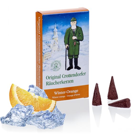 Crottendorfer Räucherkerzen "Winter-Orange"