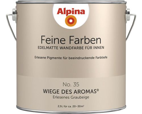 Alpina Feine Farben No. 35 „WIEGE DES AROMAS“ - Erlesenes Graubeige