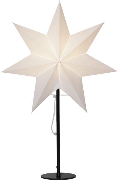 Standstern "Mixa", weiß/schwarz, Metall, 34 x 50 cm