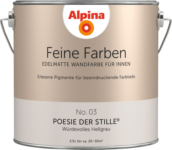 Alpina Feine Farben No. 03 „POESIE DER STILLE“ - Würdevolles Hellgrau