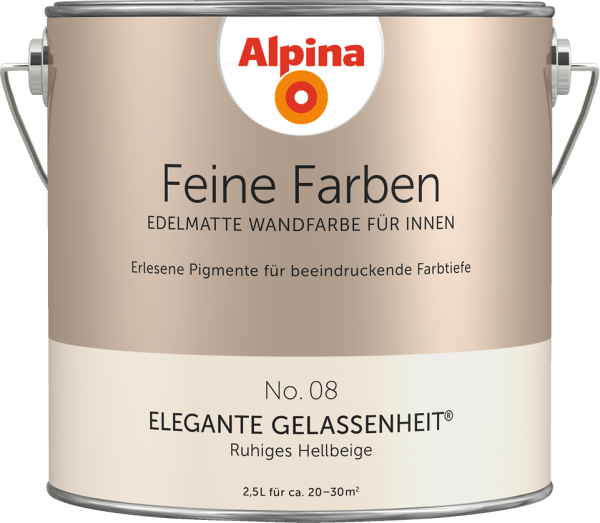 Alpina Feine Farben No. 08 „ELEGANTE GELASSENHEIT“ - Ruhiges Hellbeige