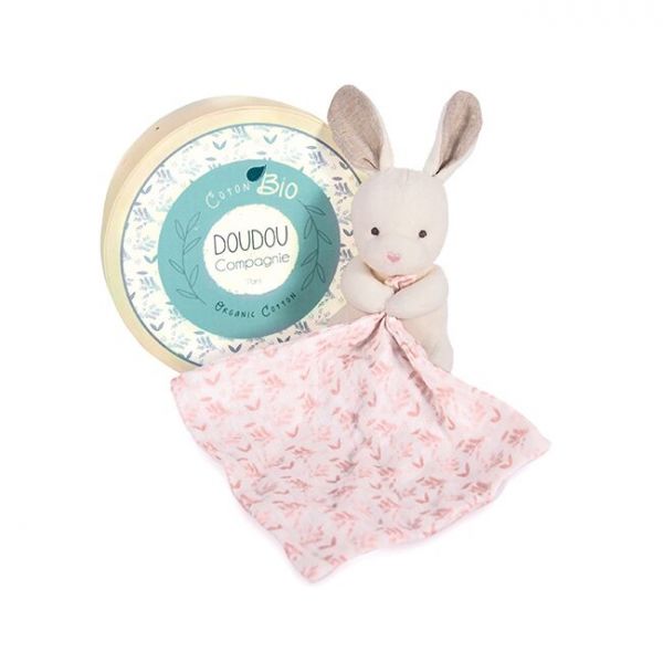 Doudou - Plüschhase mit Decke, Bio Baumwolle