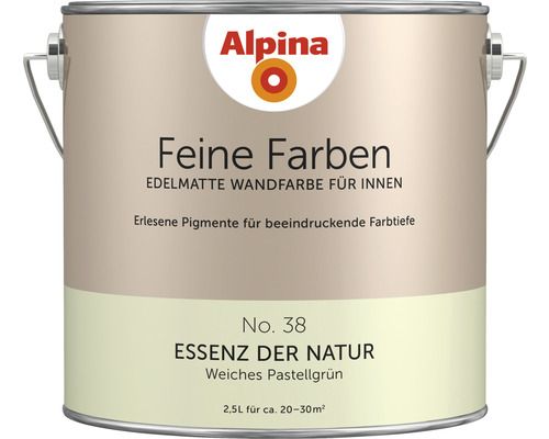 Alpina Feine Farben No. 38 „ESSENZ DER NATUR“ - Weiches Pastellgrün
