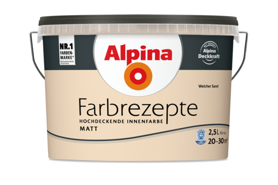 Alpina Farbrezepte "Weicher Sand"