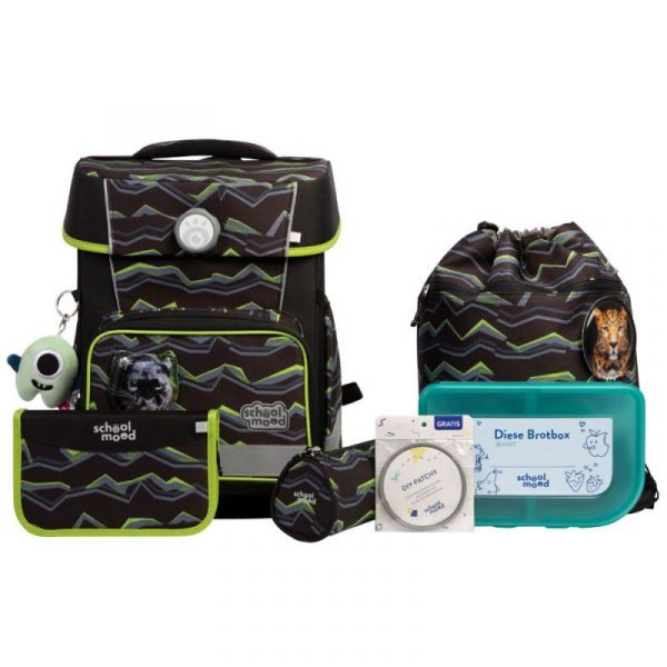 School-Mood Schulranzen Champion, "Finn", Raubkatze, 7tlg.