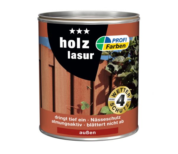 PROFI Kunstharz Holzlasur, Mahagoni, 750 ml