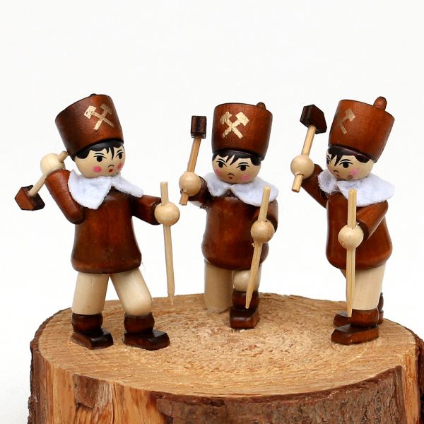 Sigro 3er-Set Holz Winterfiguren "Steiger"