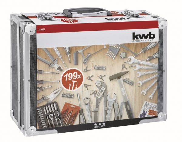 kwb Werkzeugkoffer 199-tlg. im Alukoffer