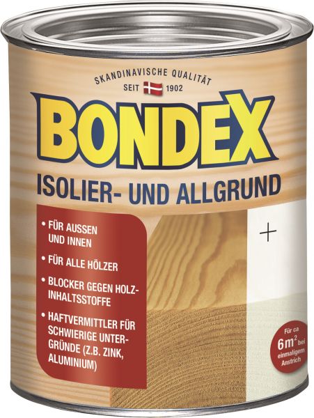 BONDEX Isolier- und Allgrund "Weiß", 750 ml