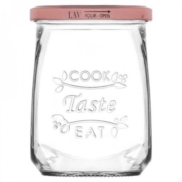 Einmachglas mit Deckel, 550 ml