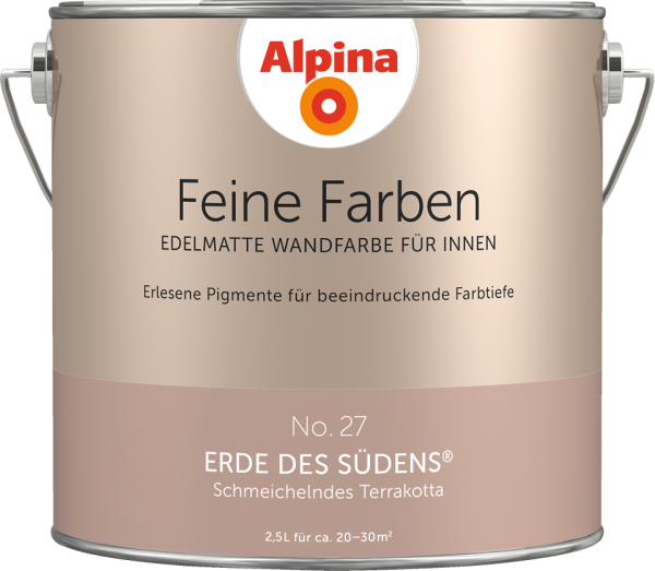 Alpina Feine Farben No. 27 „ERDE DES SÜDENS“ - Schmeichelndes Terrakotta