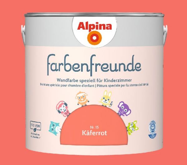 Alpina Farbenfreunde Nr. 15 Käferrot, 2,5 L