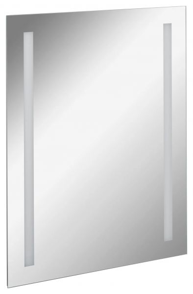 FACKELMANN LED Spiegel linear LED-Beleuchtung Maße ca. 60 x 75 x 2 cm Badspiegel Badezimmerspiege