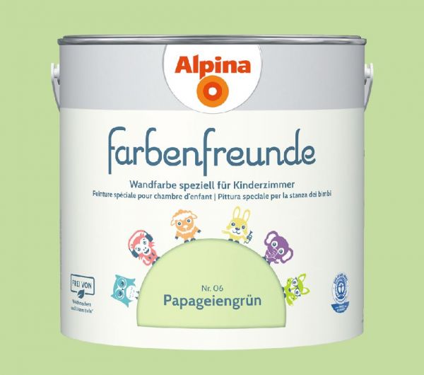 Alpina Farbenfreunde Nr. 06 Papageiengrün, 2,5L