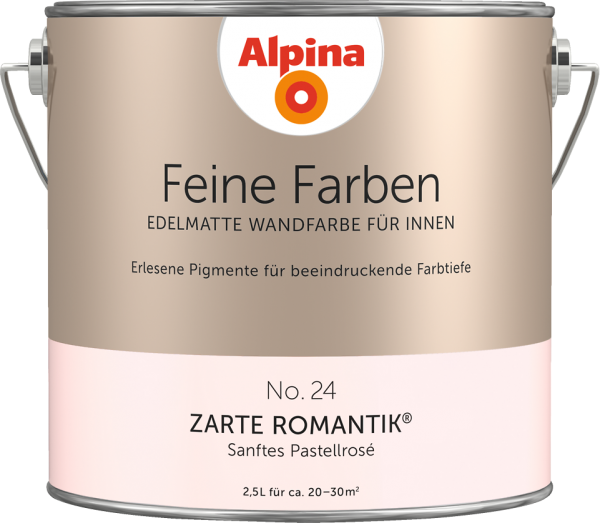 Alpina Feine Farben No. 24 „ZARTE ROMANTIK“ - Sanftes Pastellrosé
