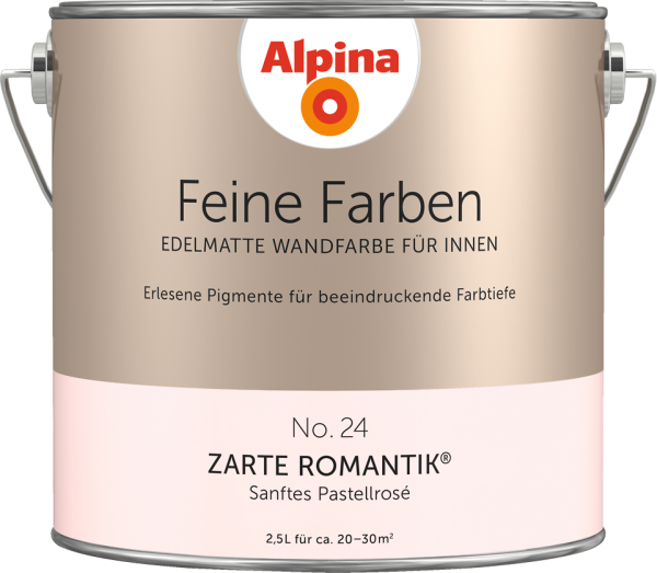 Alpina, Feine Farben, No. 24, ZARTE ROMANTIK, Sanftes Pastellrosé